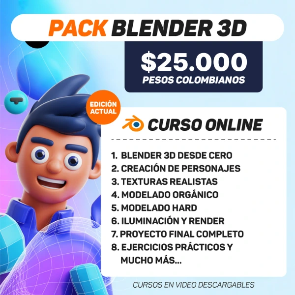 01. Blender 3D para Principiantes - Guía de Modelado y Texturizado