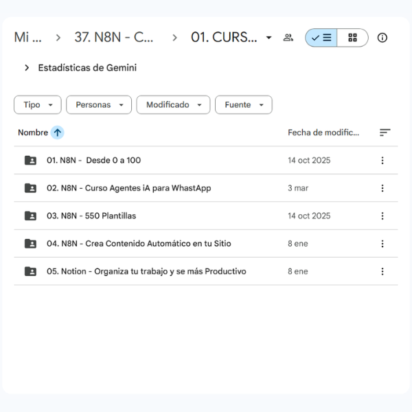 01. Pack N8N - Curso Agentes IA Whatsapp + 550 Plantillas